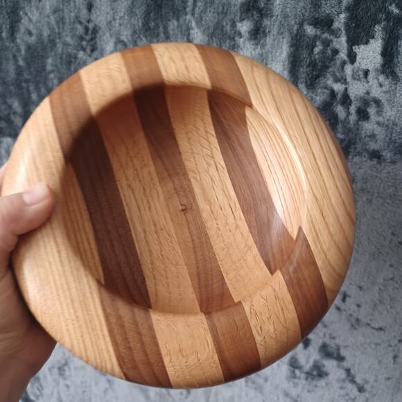 Mid Century Modern Wooden Bowl - Picture 2 of 5